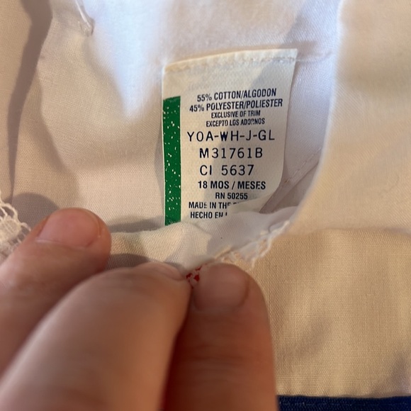 Vintage - unbranded, 18 month, red/white stripe sailor dress - Picture 5 of 5